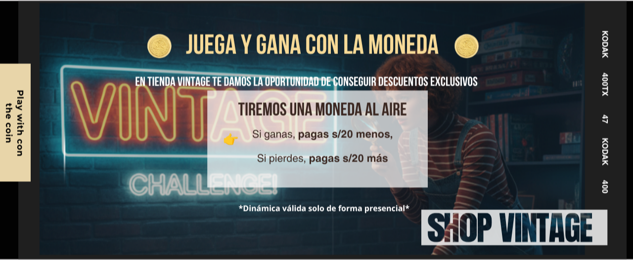 Banner promocional Tienda Vintague